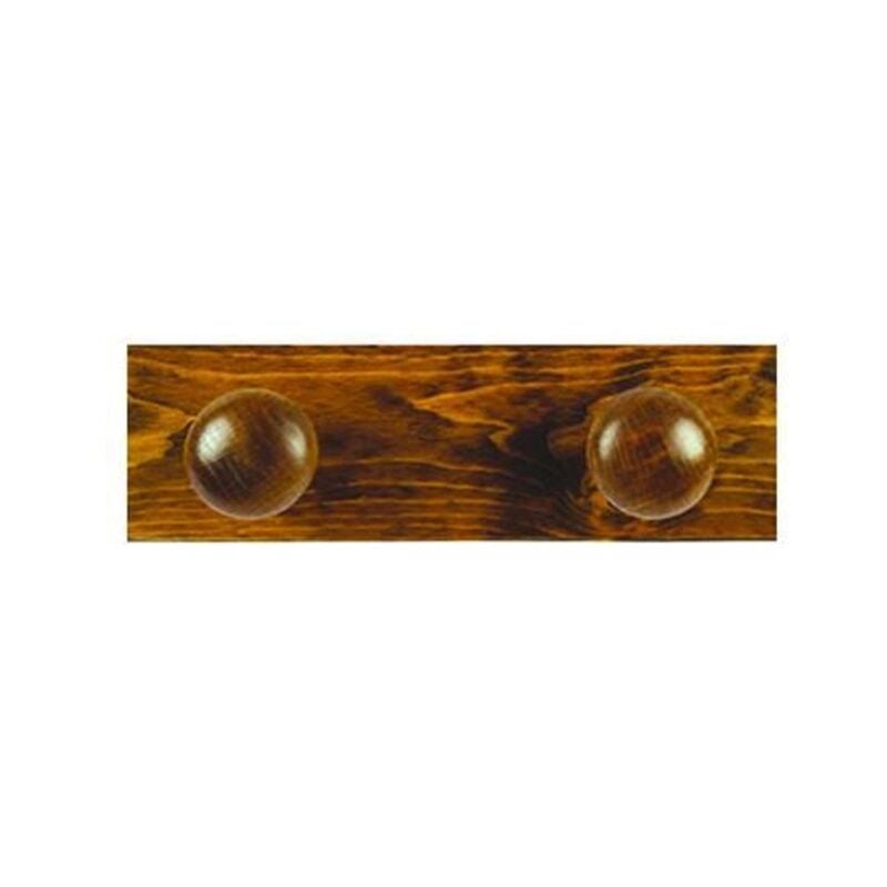 foto del prodotto calder appendiabiti in legno 2 posti noce cm.9x29 fer
