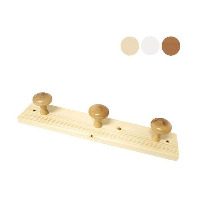 foto del prodotto calder appendiabiti legno posti 4 naturale