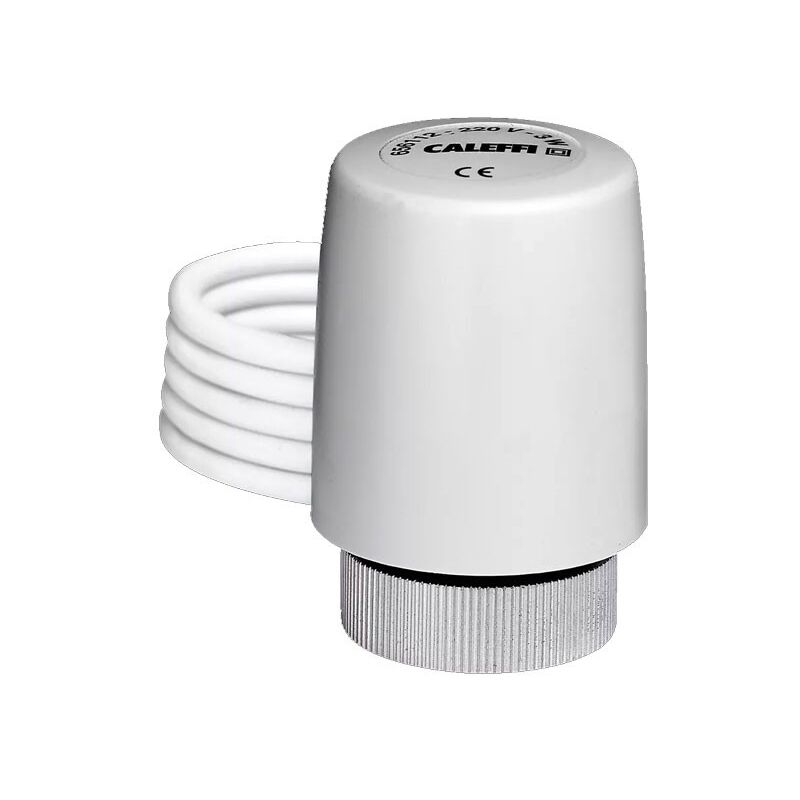 foto del prodotto caleffi 6561 comando elettrotermico 230 v ac a 4 fili con microinterruttore ausiliario. normalmente chiuso 656112