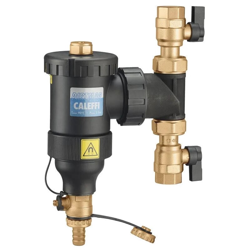 foto del prodotto caleffi defangatore con valvole d intercettazione, con magnete 5453 1 