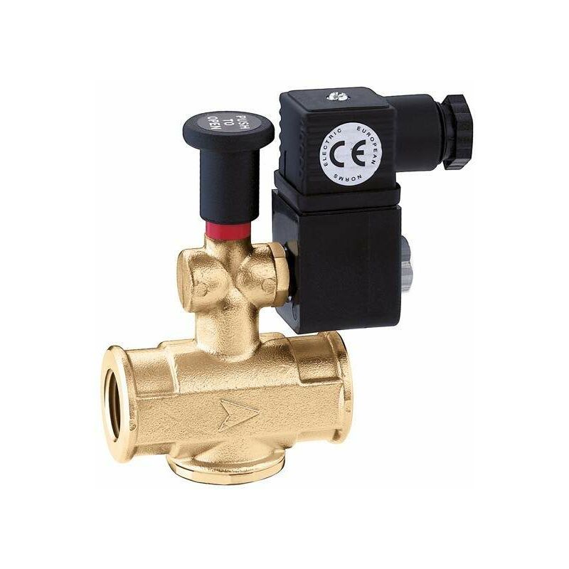 foto del prodotto caleffi elettrovalvola gas normalmente aperta 8540 1 2 24v
