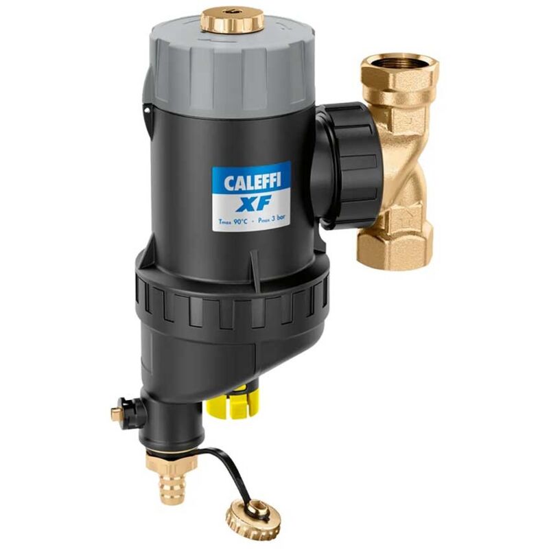 foto del prodotto caleffi filtro defangatore magnetico autopulente semiautomatico dn32 3 4 . orientabile per installazioni orizzontali e verticali. rubinetto di