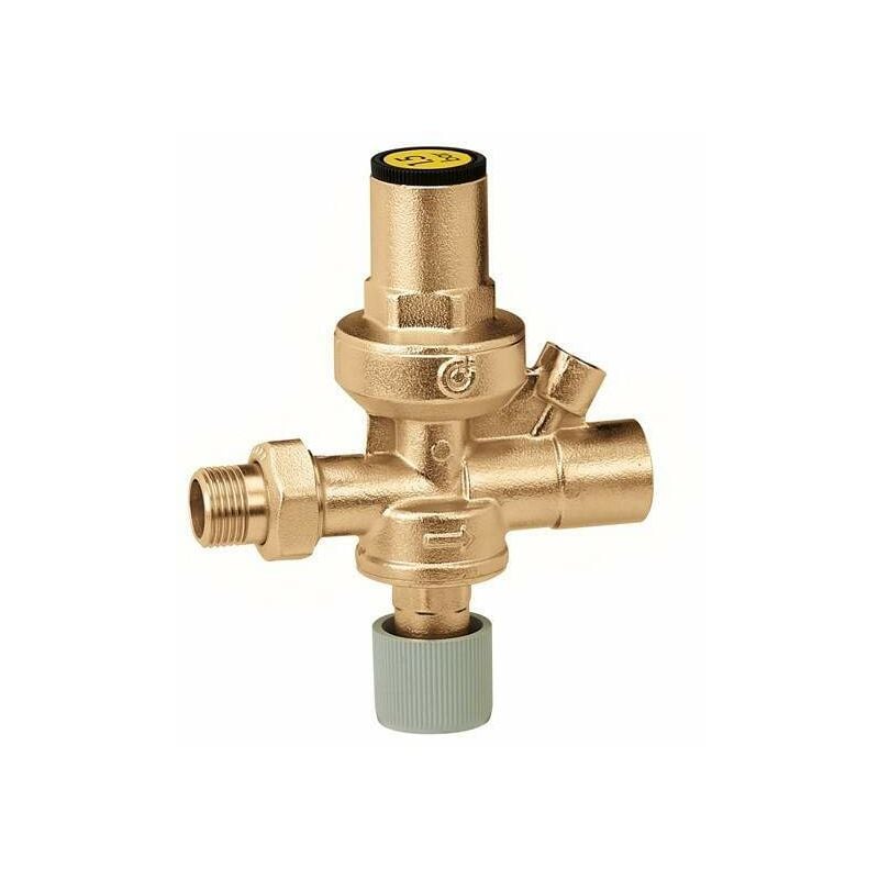 foto del prodotto caleffi gruppo di riempimento automatico con rubinetto 553040 553140 1 2 con attacco manometro 1 4 f