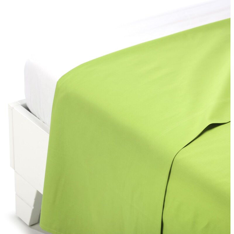 foto del prodotto caleffi lenzuolo superiore cotone tinta unita menta singolo in cotone 01004