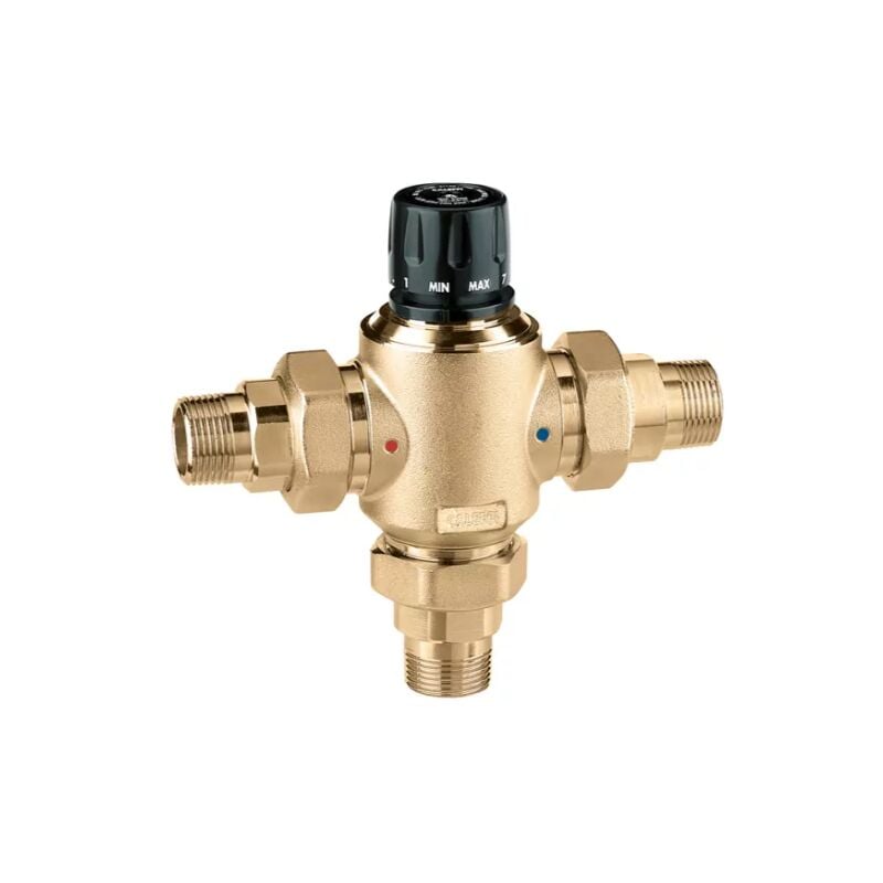 foto del prodotto caleffi miscelatore termostatico regolabile, con cartuccia intercambiabile per impianti centralizzati 2 523090 2