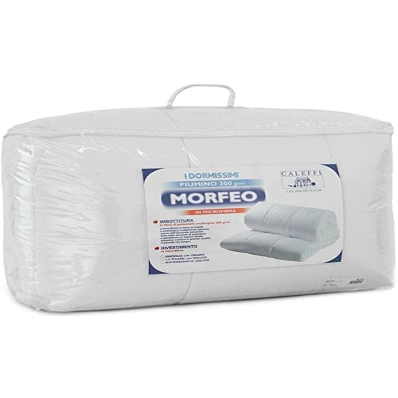 foto del prodotto caleffi morfeo piumino poliestere, microfibra, unica, 1 piazza e mezza
