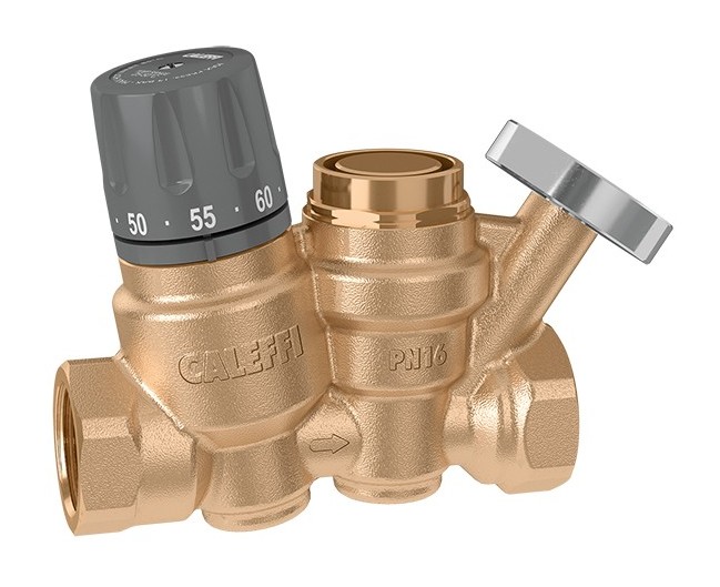 foto del prodotto caleffi regolatore termostatico per circuiti di ricircolo acqua calda sanitaria 1162 3 4 
