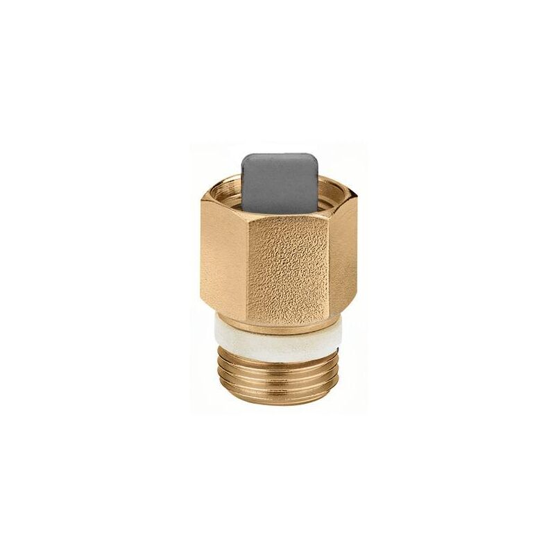 foto del prodotto caleffi rubinetto di intercettazione automatico giallo mf d1 2 no ptfe 561400