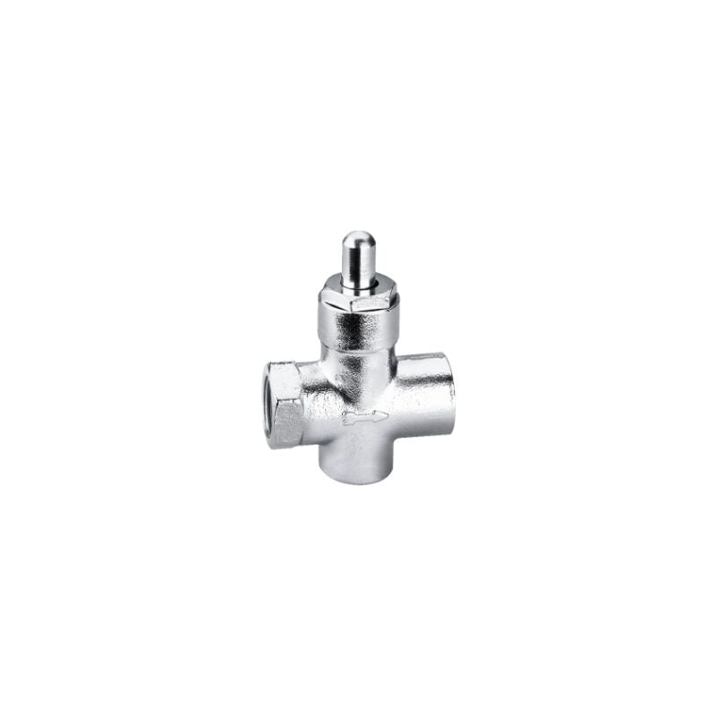 foto del prodotto caleffi rubinetto portamanometro gas, con pulsante di apertura 1 4 846002 1 4
