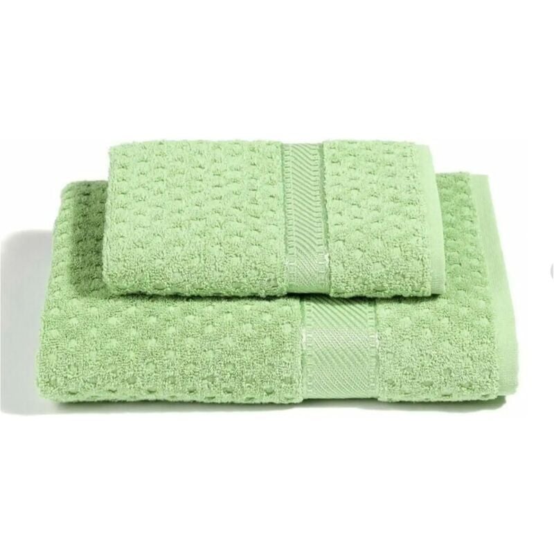 foto del prodotto caleffi set asciugamani bagno viso e bidet morbida spugna 100 cotone jacquard