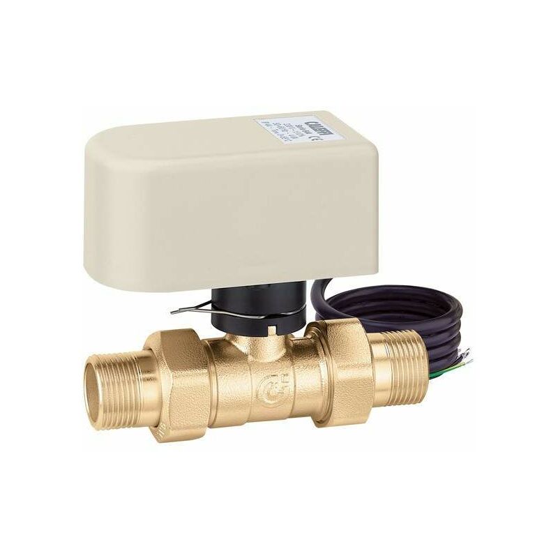 foto del prodotto caleffi valvola a sfera a due vie con motore con comando a 3 contatti 6442 230v 1 2 