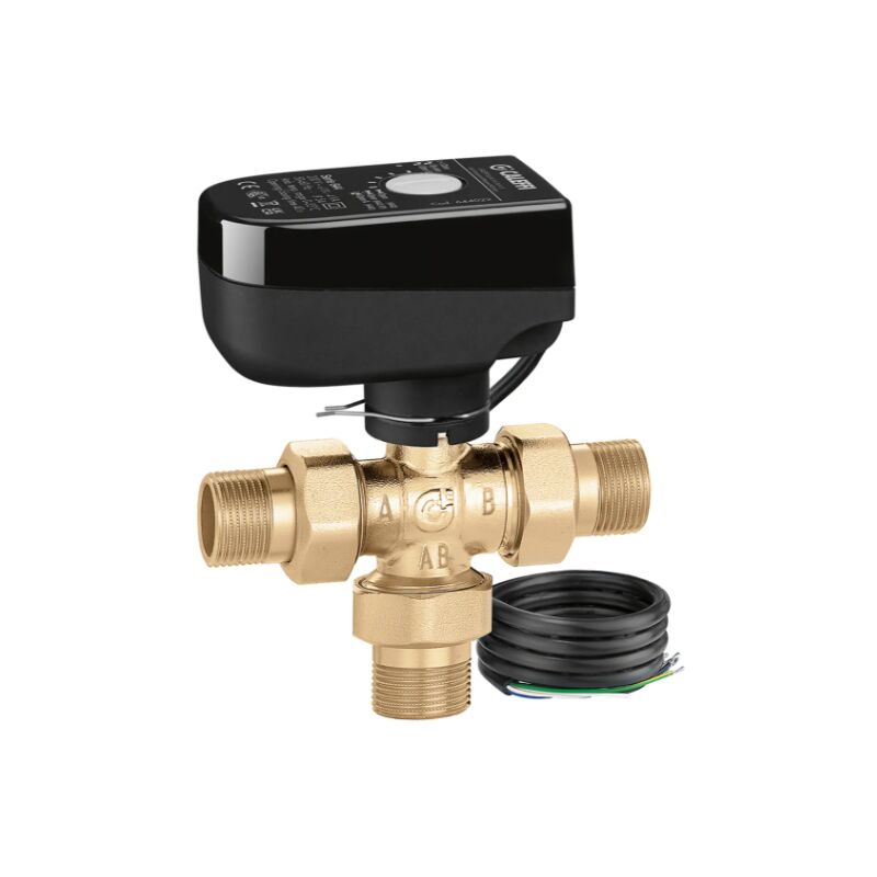 foto del prodotto caleffi valvola a sfera a tre vie deviatrice motorizzata 1 2 , tensione 24v 644348 1 2