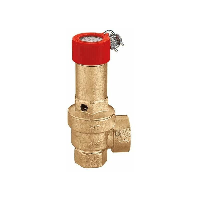foto del prodotto caleffi valvola di sicurezza certificata e tarata a banco inail 527 1 x 1 1 4 4,5 bar