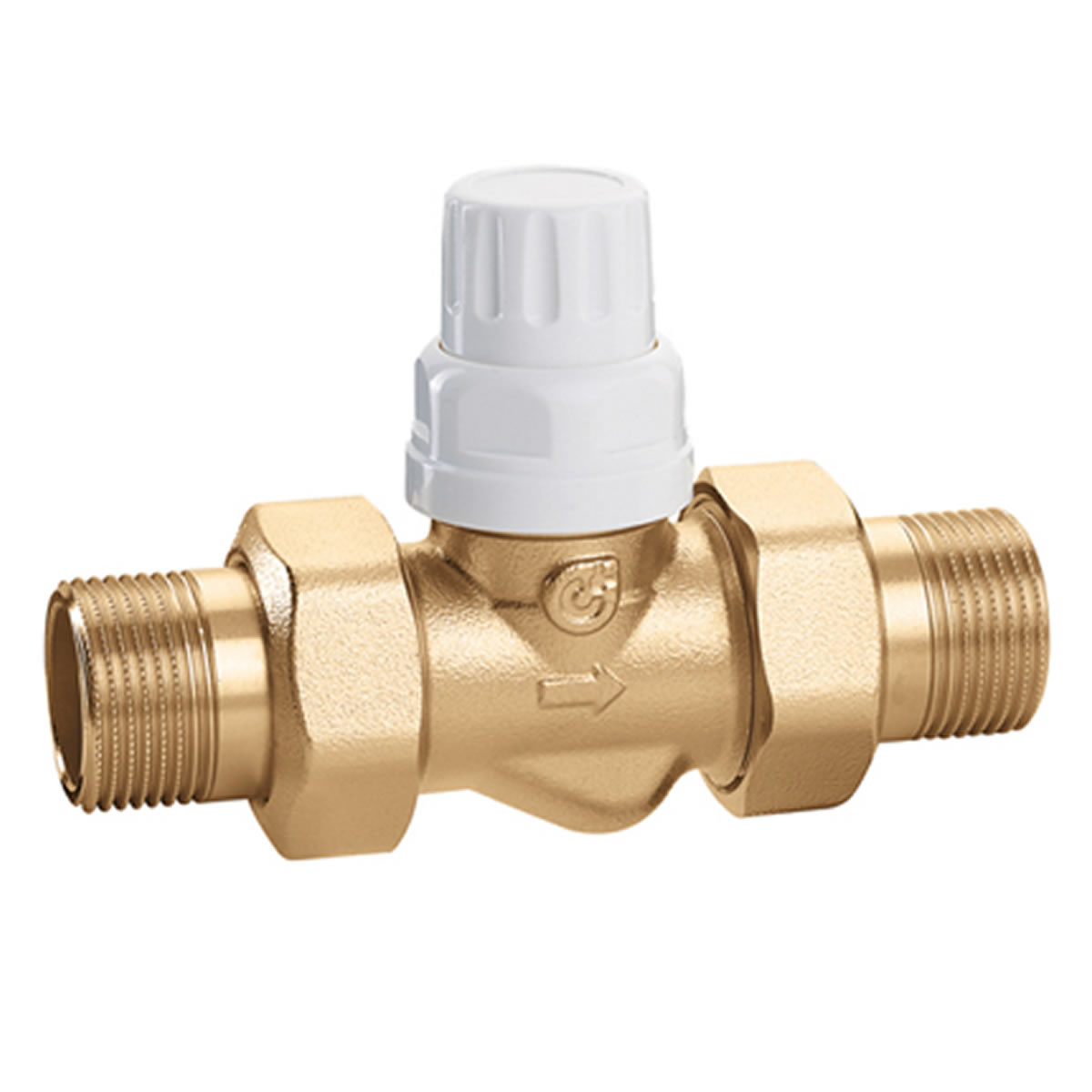 foto del prodotto caleffi valvola di zona a due vie predisposta comando elettrotermico 3 4