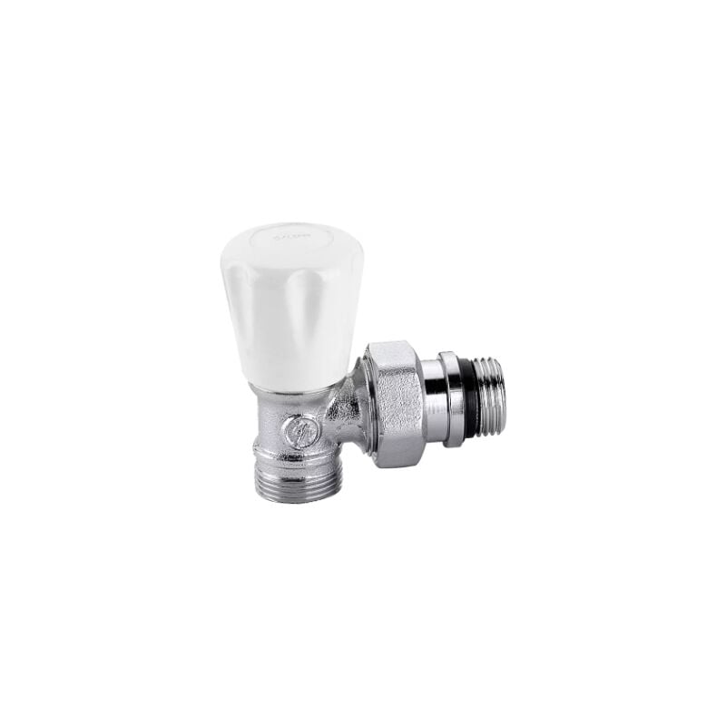 foto del prodotto caleffi valvola manuale per radiatori con attacchi a squadra 3 8 340302 3 8 23 p.1,5
