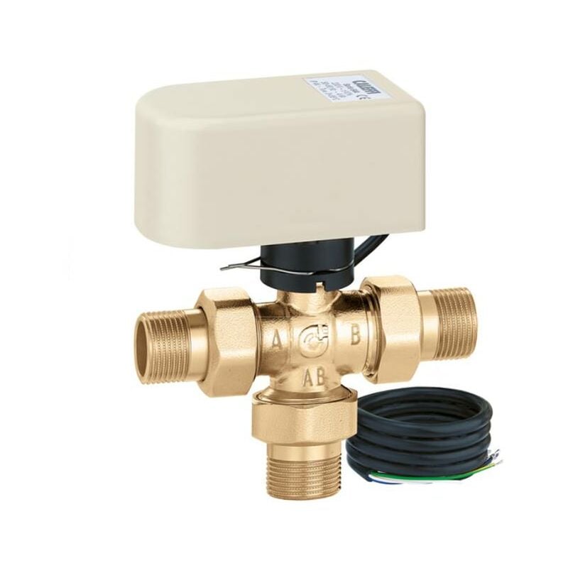 foto del prodotto caleffi valvole a sfera tre vie 3 4 deviatrice motorizzate 230v 644352
