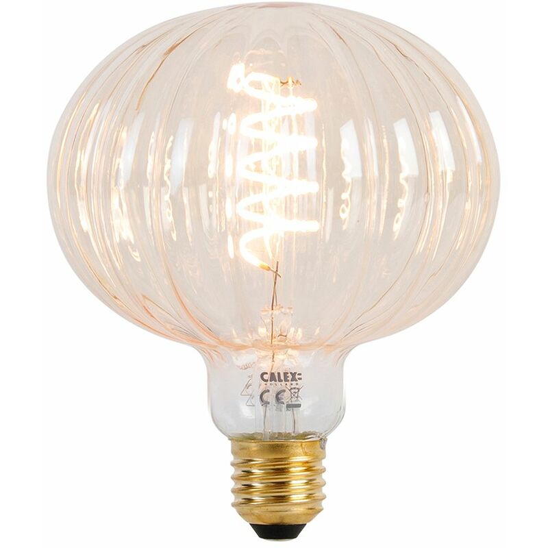 foto del prodotto calex lampadina led dimmerabile e27 g125 ambra 4w 200lm 2000k