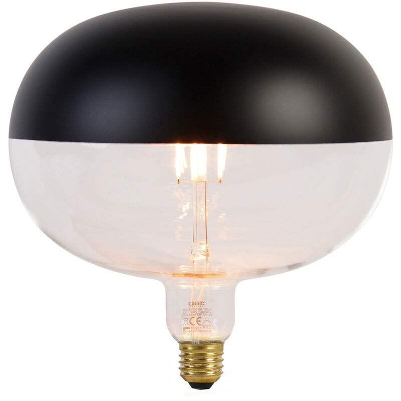 foto del prodotto calex lampadina led e27 dimmerabile a specchio nero 6w 360lm 1800k