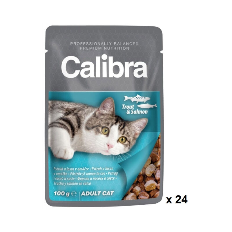 foto del prodotto calibra cat cash per adulti trota salmon 24x100gr box