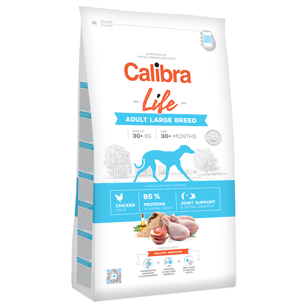 foto del prodotto calibra dog life adult large breed chicken pollo - set 2 x 12 kg