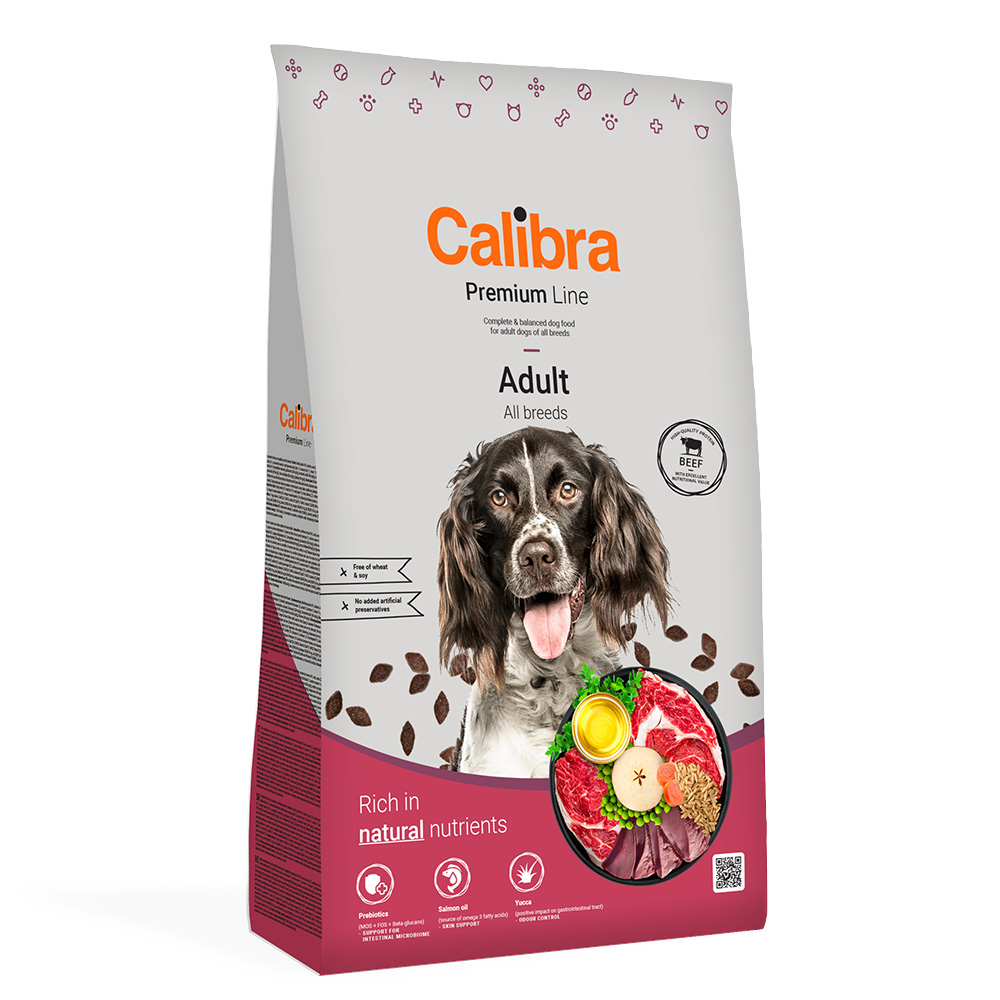 foto del prodotto calibra dog premium line adult manzo 12 kg