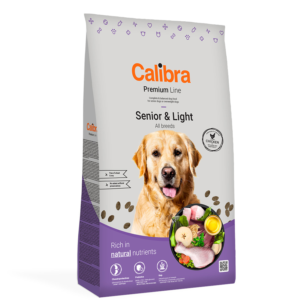 foto del prodotto calibra dog premium line senior light pollo set 2 x 12 kg