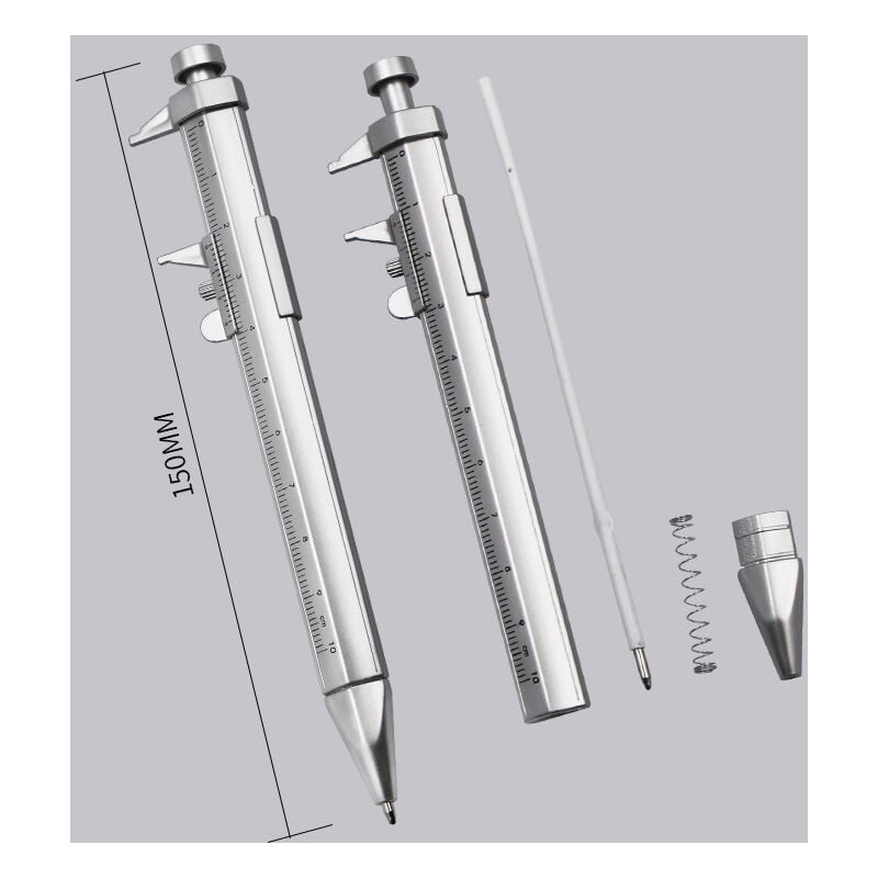 foto del prodotto calibro a corsoio 2 in 1 0 100 mm penna a sfera gadget per uomini e donne regali per ingegneri, falegnami, carpentieri, studenti sollbry