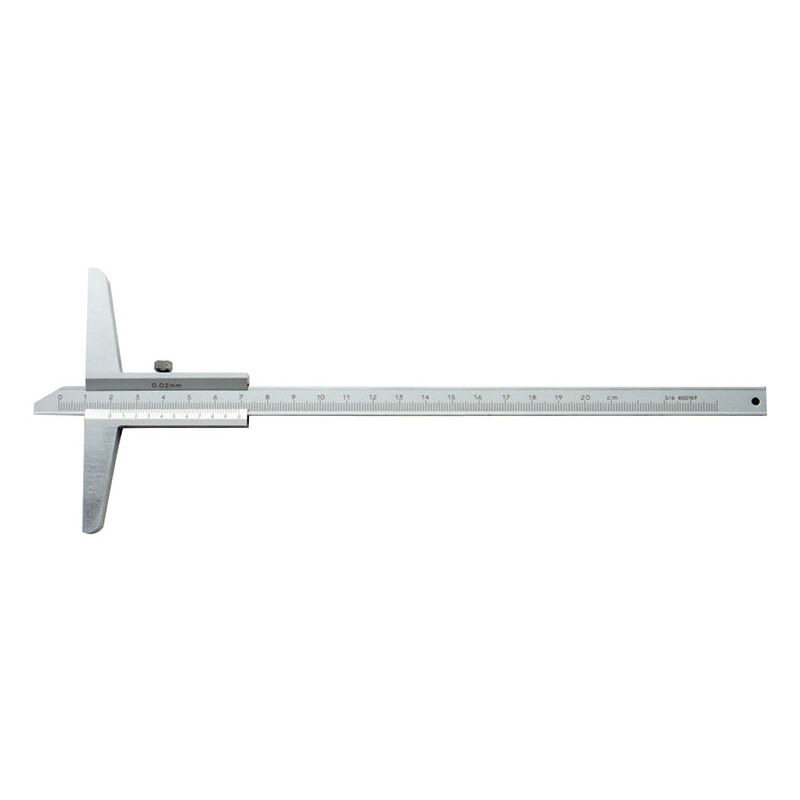 foto del prodotto calibro a corsoio di profondita satinato 0 200 mm fervi c007 200