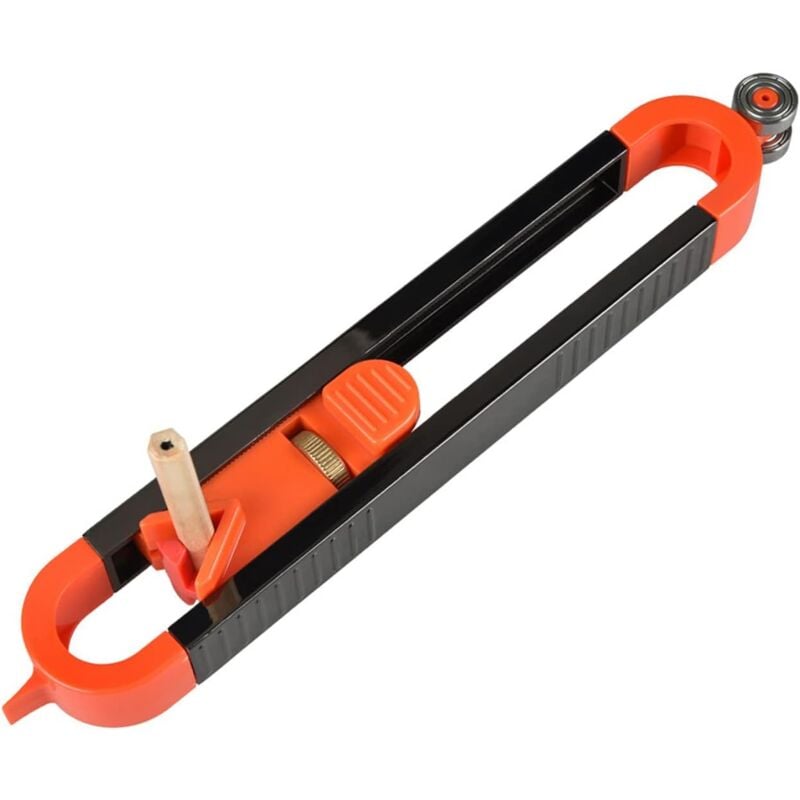 foto del prodotto calibro di contorno preciso con blocco matita, strumento di tracciatura multifunzione, duplicatore di forme irregolari per la lavorazione del legno