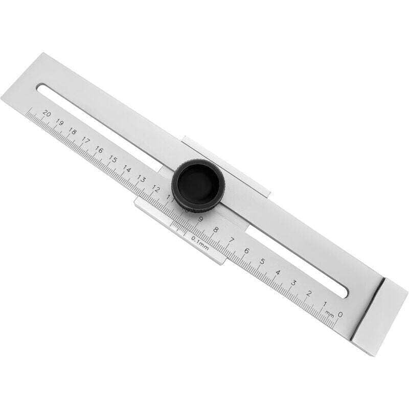 foto del prodotto calibro di marcatura di precisione, tastatore parallelo in acciaio inossidabile con scala incisa al laser campo di misurazione 250 mm