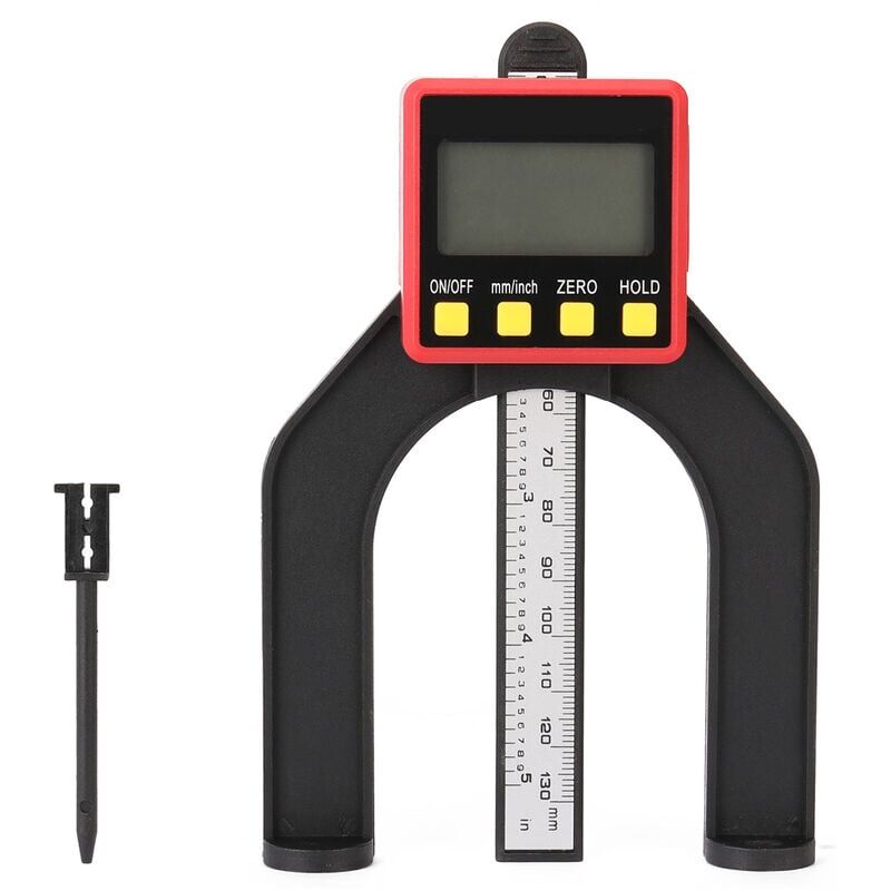 foto del prodotto calibro digitale 0,01 mm 080 mm display lcd, contatore di profondit e misuratore di profondit magnetico