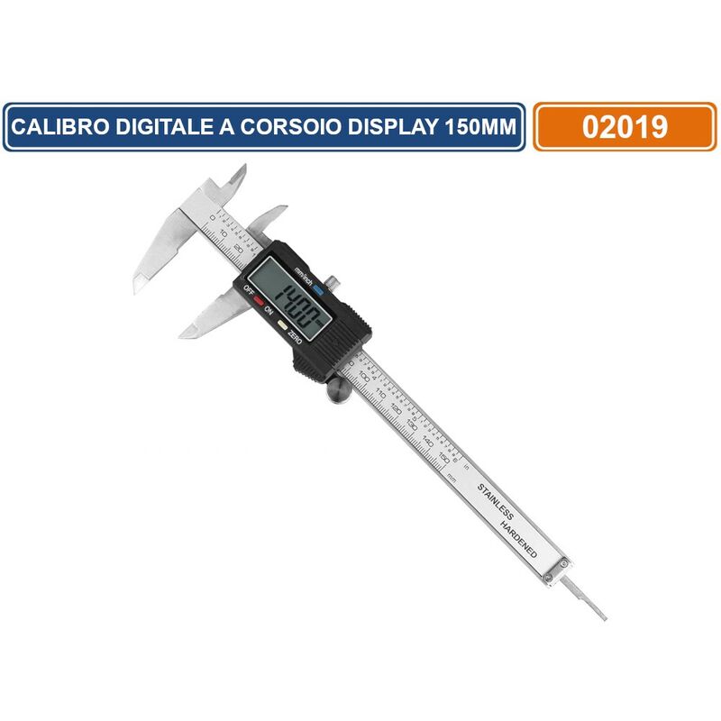 foto del prodotto calibro digitale a corsoio con display lcd 150mm