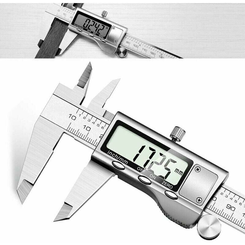 immagine 0 del prodotto calibro digitale calibro digitale professionale da 150 mm misurazione precisa e veloce, strumento micrometro a corsoio in acciaio inossidabile di