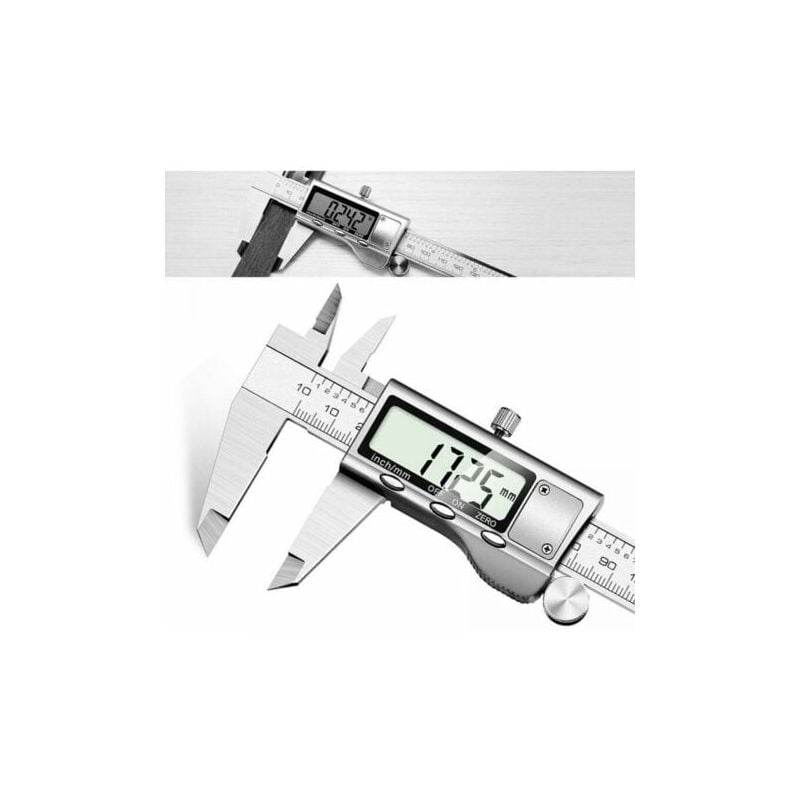 foto del prodotto calibro digitale professionale da 150 mm, calibro a corsoio, misurazione precisa e veloce, strumento micrometrico in acciaio inossidabile di facile
