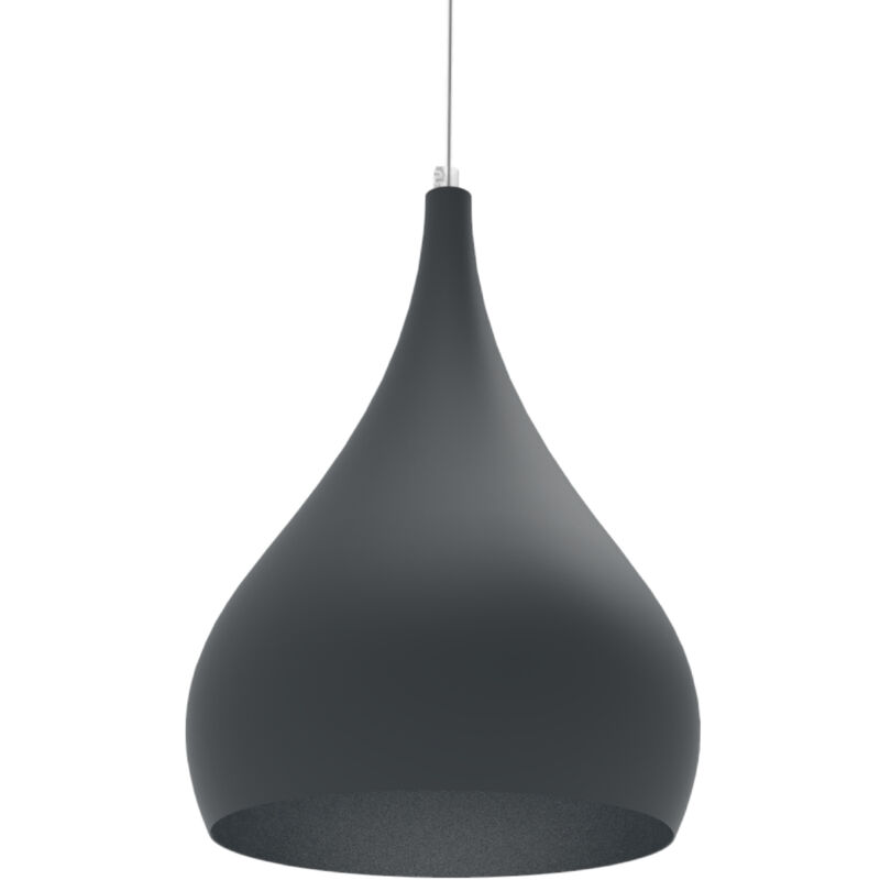 foto del prodotto calice sospensione, 1x e27, max 42w, metallo, antracite, d.20cm lumicom