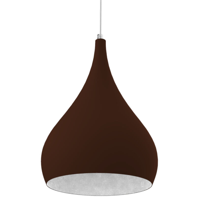 foto del prodotto calice sospensione, 1x e27, max 42w, metallo, corten bianco, d.20cm lumicom