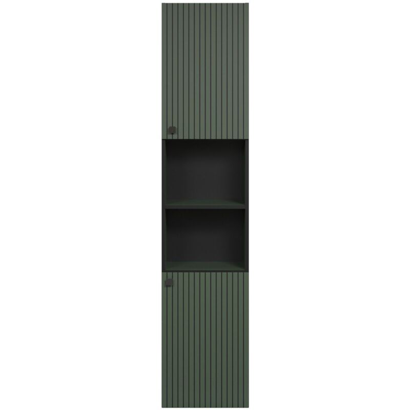 foto del prodotto calicosy colonna da bagno scanalata 2 ante e 2 nicchie h186 cm purebliss