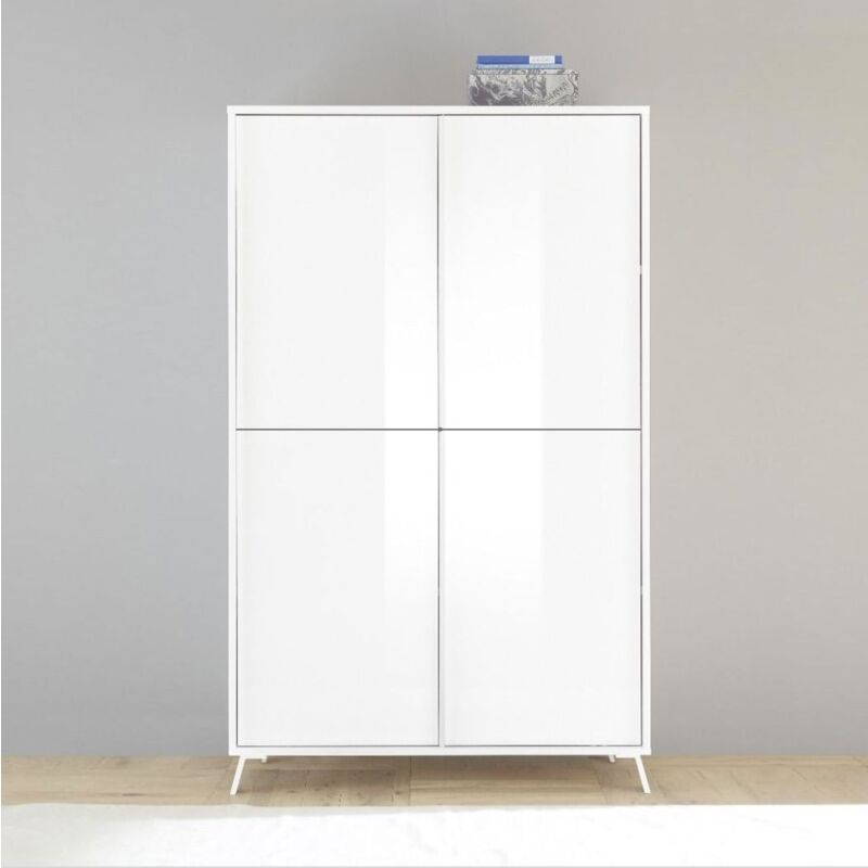foto del prodotto calicosy credenza 4 ante linea mito finitura bianco lucido