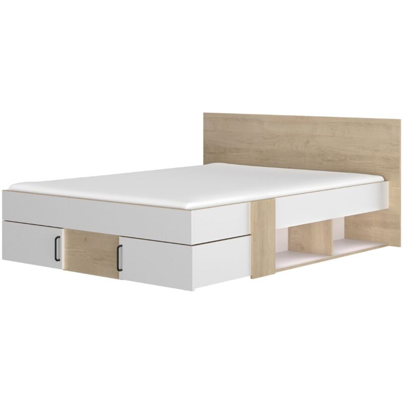foto del prodotto calicosy letto con contenitori 140x190cm girevole