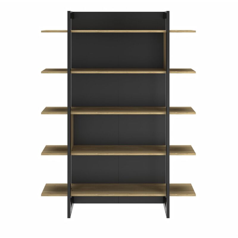 foto del prodotto calicosy libreria industriale 5 ripiani l136 cm russel