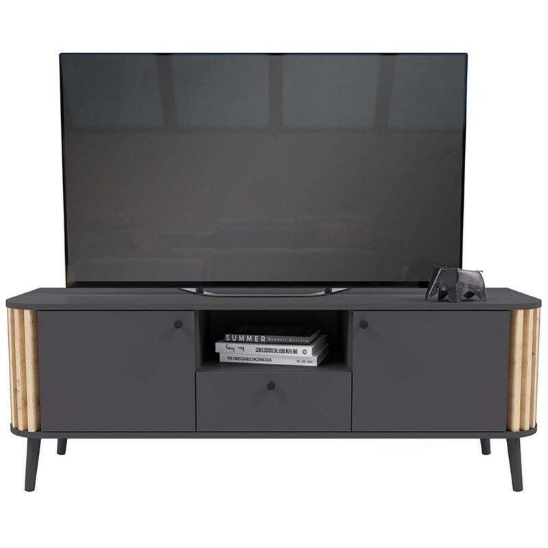 foto del prodotto calicosy mobile tv 1 cassetto, 2 ante e 1 nicchia l138 cm pure