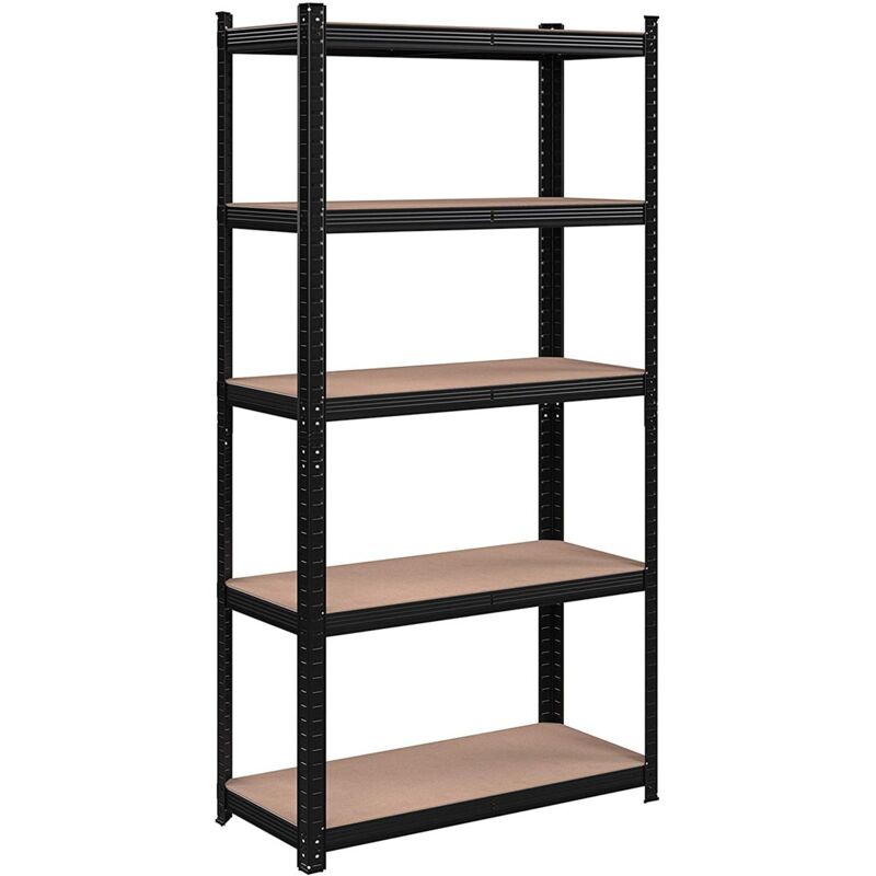 foto del prodotto calicosy scaffale in metallo nero con 5 livelli modulari