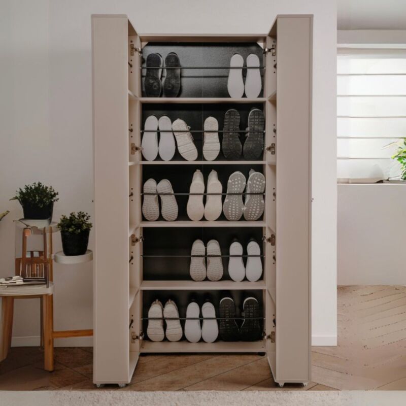 foto del prodotto calicosy scarpiera cashmere 2 ante con scomparti lugo02a 74x34x181