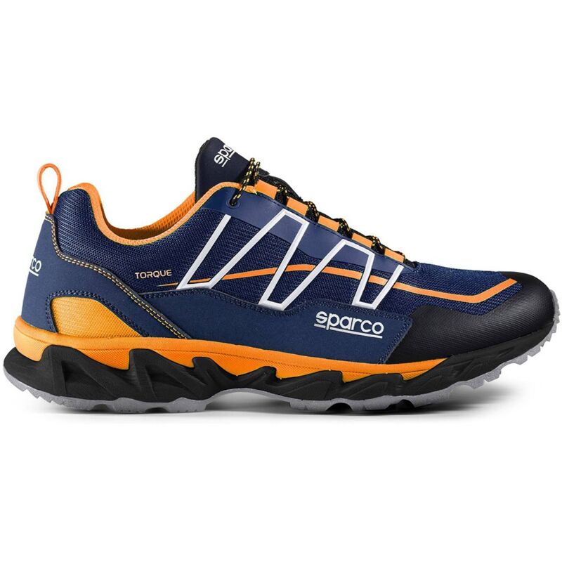 foto del prodotto calzatura di lavoro sparco torque charade 01 sra blu marine arancio 