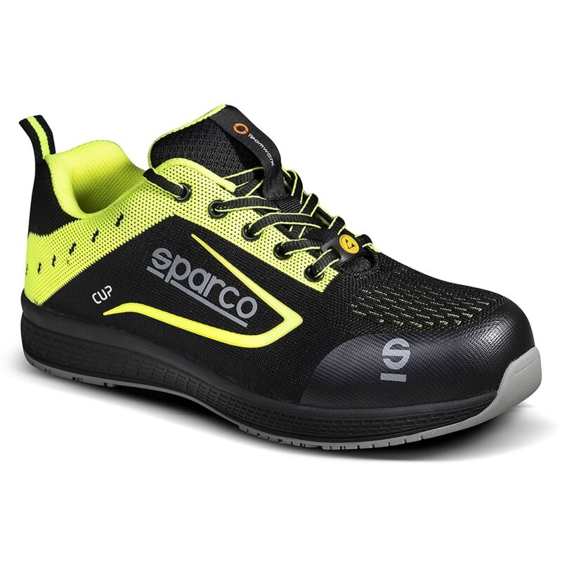 foto del prodotto calzatura di sicurezza sparco cup nurburg esd s1p src nero giallo 
