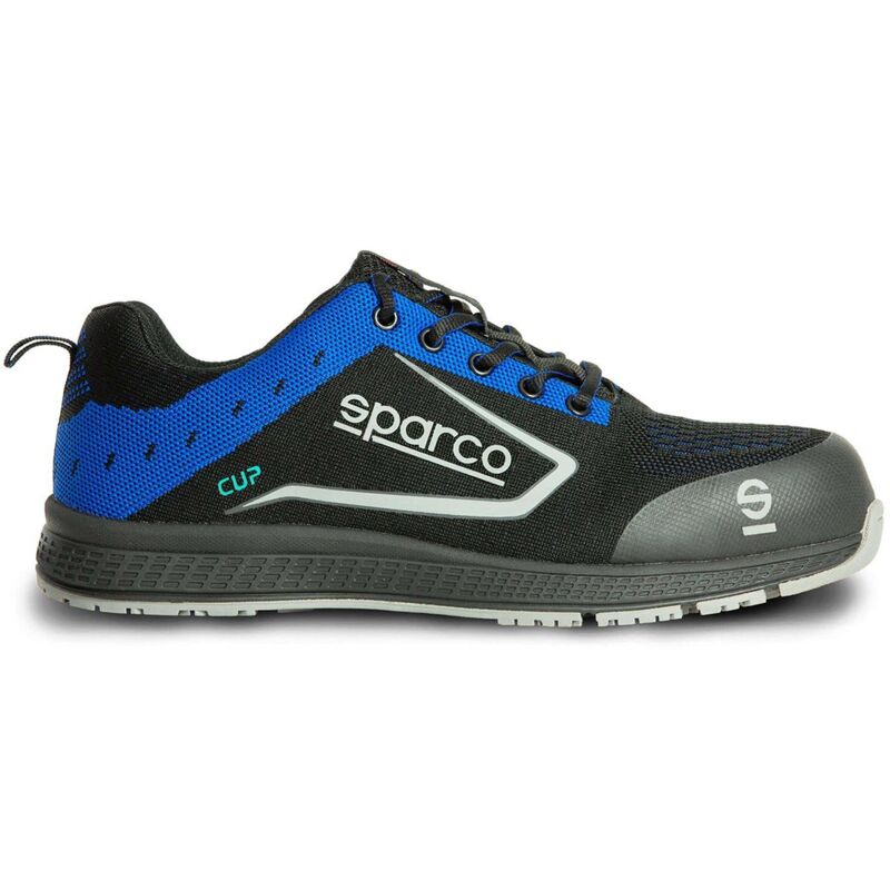 foto del prodotto calzatura di sicurezza sparco cup ricard s1p src nero azzurro 