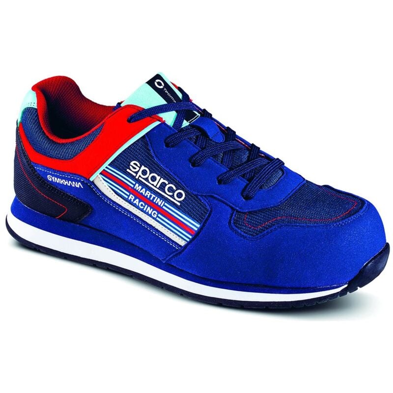 foto del prodotto calzatura di sicurezza sparco gymkhana martini racing martini esd s1p src hro blu rosso 