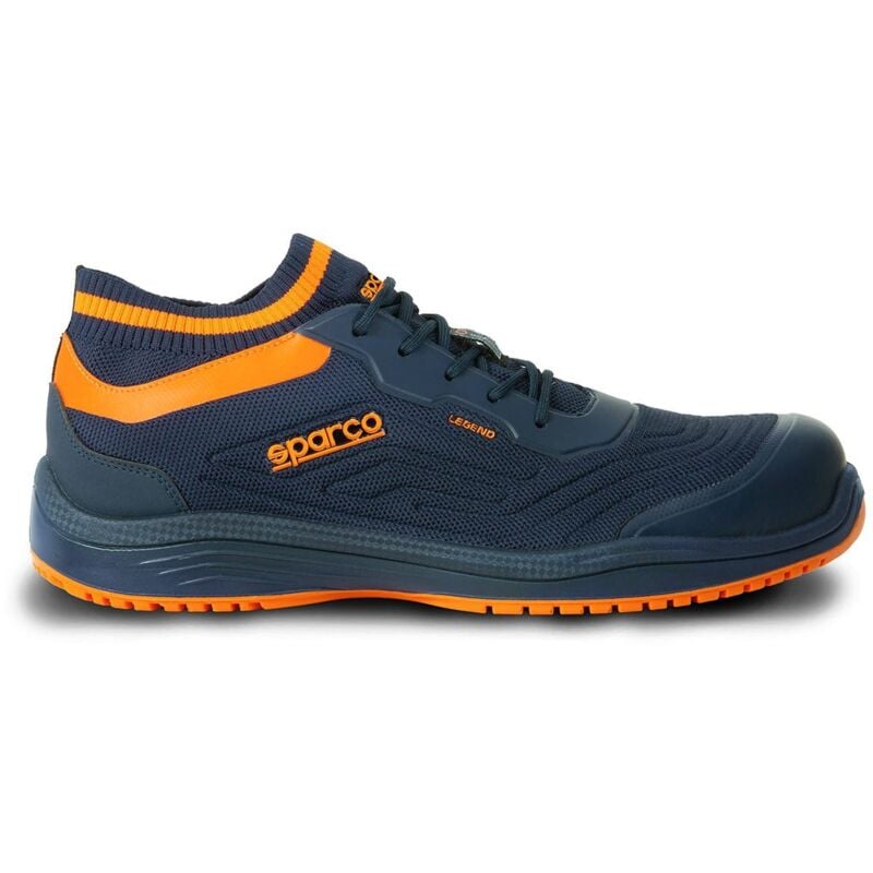 foto del prodotto calzatura di sicurezza sparco legend flap esd s1p src blu marine arancio 