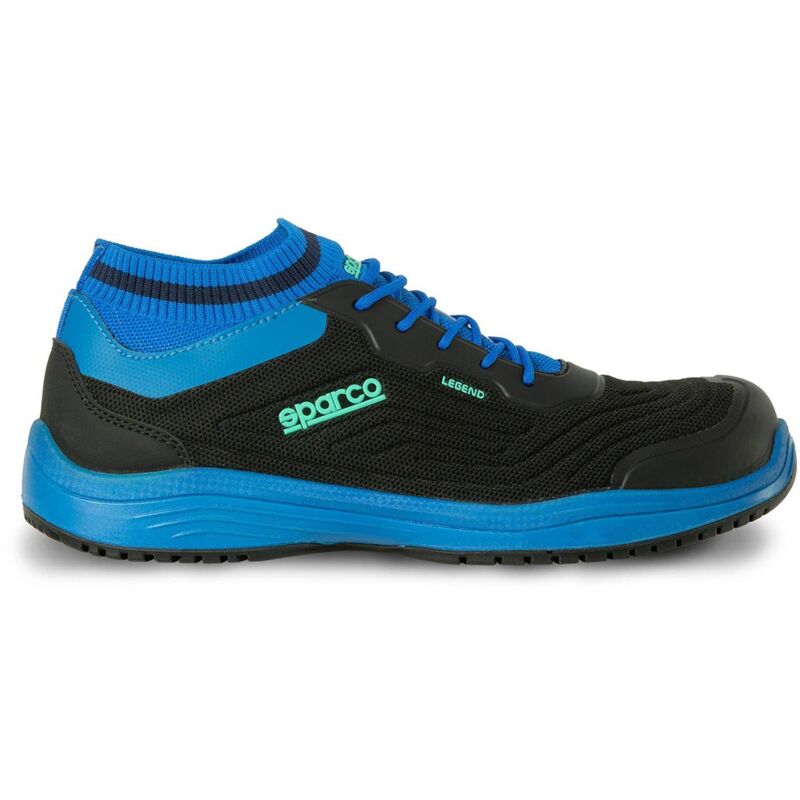 foto del prodotto calzatura di sicurezza sparco legend wing esd s1p src nero azurro 