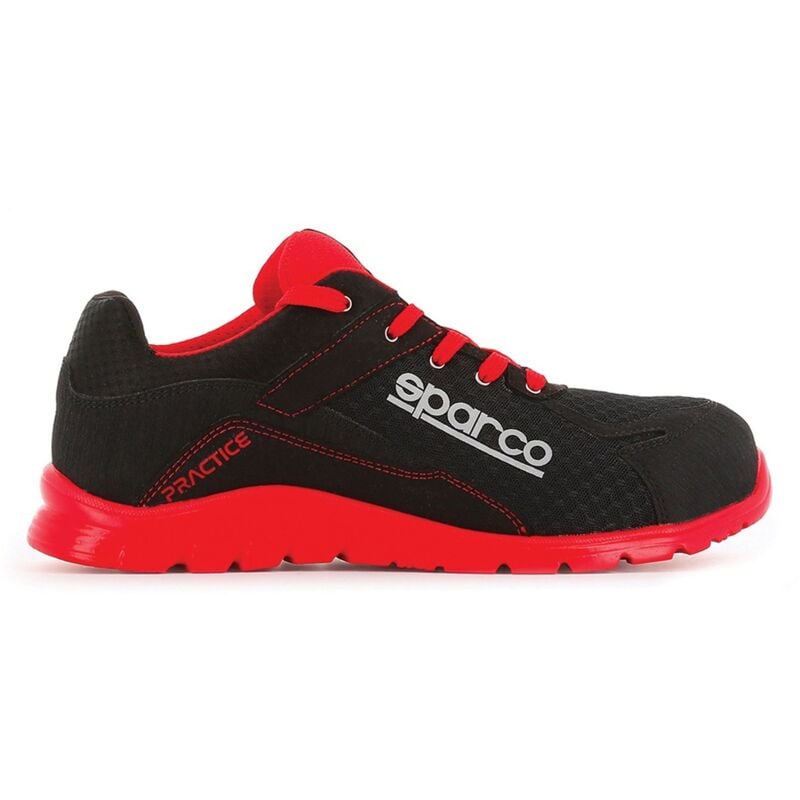 foto del prodotto calzatura di sicurezza sparco practice jacques esd s1p src nero rosso 